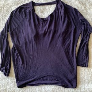 Purple Express back-less Blouse